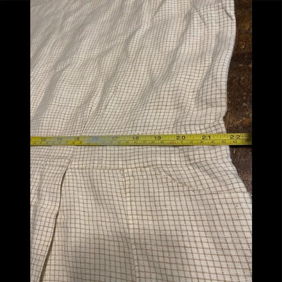 Unbranded Cotton Linen Blend Checked Pattern Dress - Picture 7 of 8